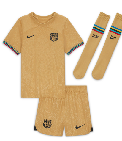 Barcelona 2022/2023 away full set kit (Adult and Kids)