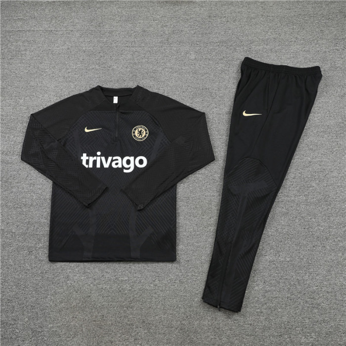 Chelsea 2022/2023 1/4 zipper tracksuit black