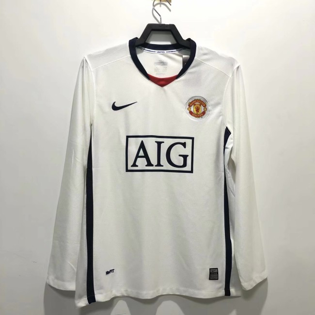 Machester United 2008/20089 away retro shirt long sleeve Ronaldo