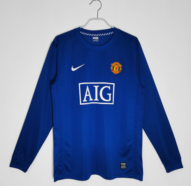 Machester United 2008/2009 third retro shirt long sleeve Ronaldo