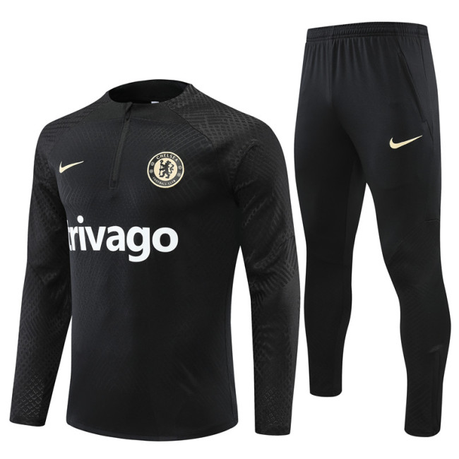 Chelsea 2022/2023 1/4 zipper tracksuit black
