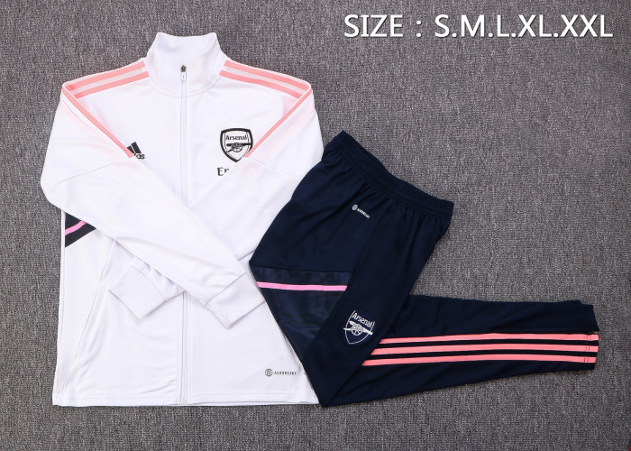 Arsenal 2022/2023 jakcet tracksuit white