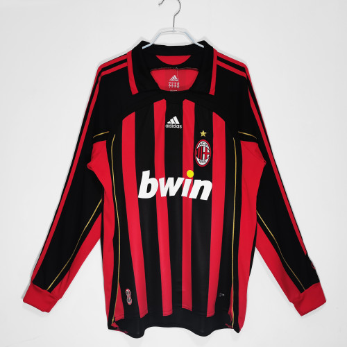 AC Milan 2006/2007 home retro shirt (long sleeve) MALDINI KAKA