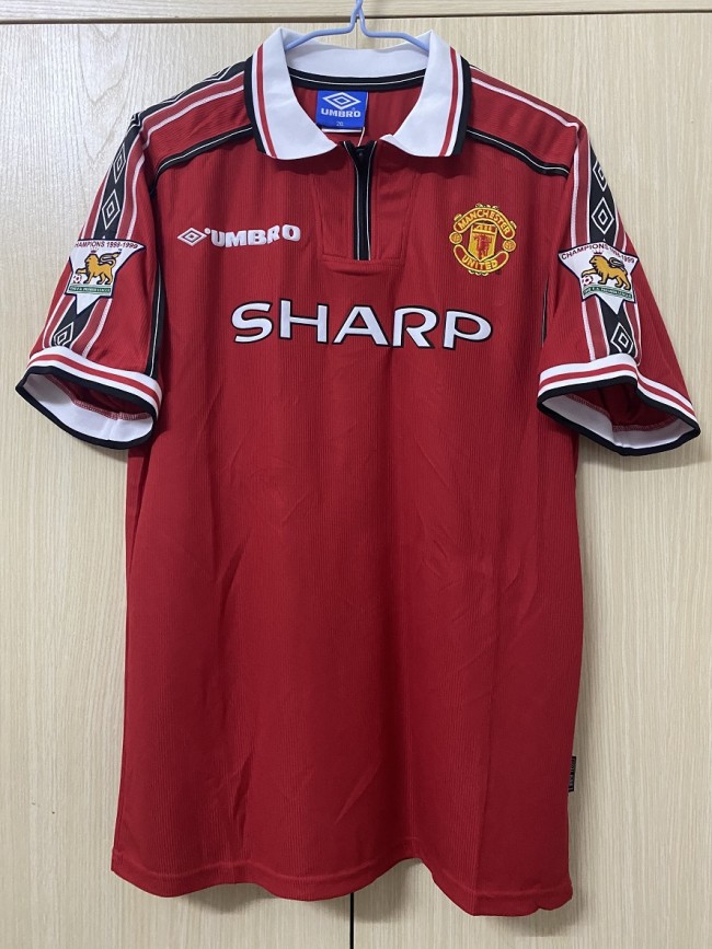 Machester United 1998/1999 home retro shirt BECKHAM