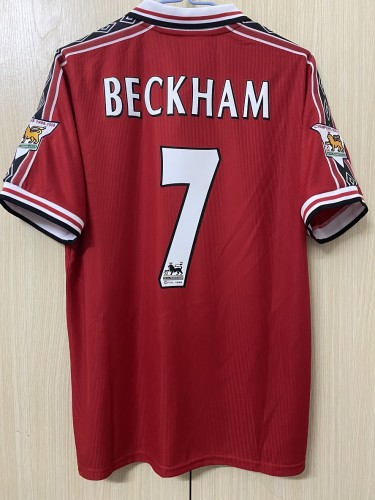 Machester United 1998/1999 home retro shirt BECKHAM