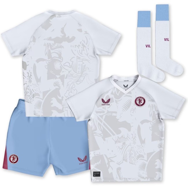 2324 Aston Villa Away Kids' Wear+Thai Edition Socks