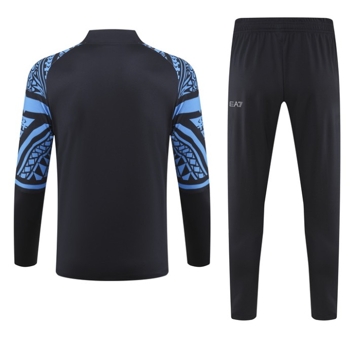 23-24 Half La Napoli Black Training Suit