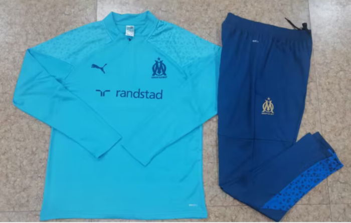 23-24 Half La Marseille Blue Training Jersey