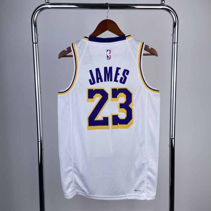 23 season, Lakers, turtleneck, White No. 23 James