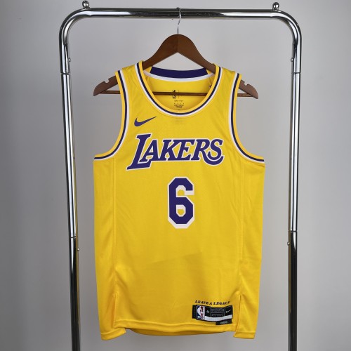 23rd season, Lakers, turtleneck, Yellow No. 6 James