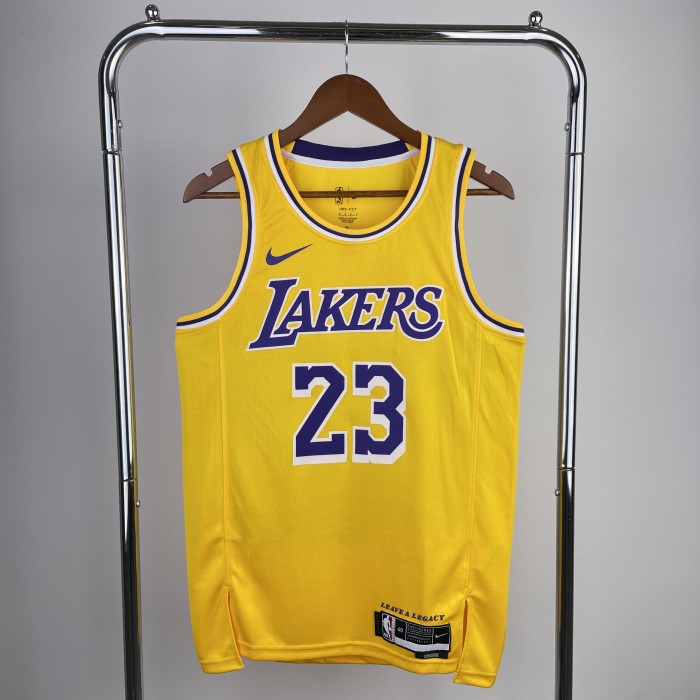 23 season, Lakers, turtleneck, Yellow No. 23 James