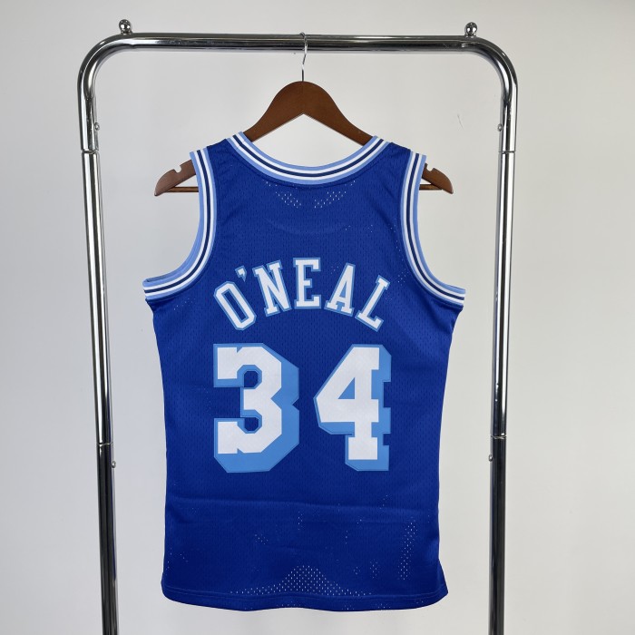MN Fan Hot Press Retro Jersey: Lakers 199697 season, Blue No. 34 Onil