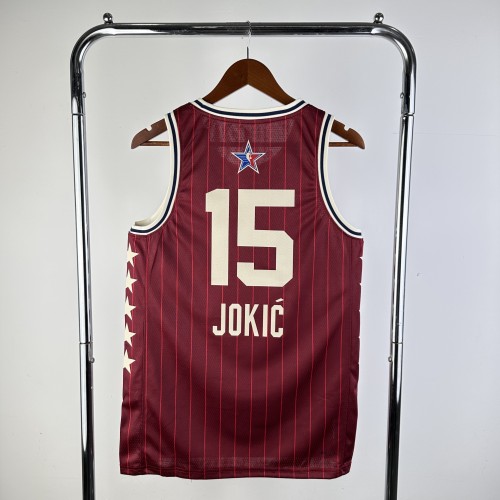 24 seasons, all-star, red number 15 Jokić