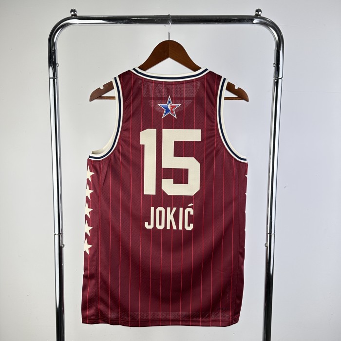 24 seasons, all-star, red number 15 Jokić