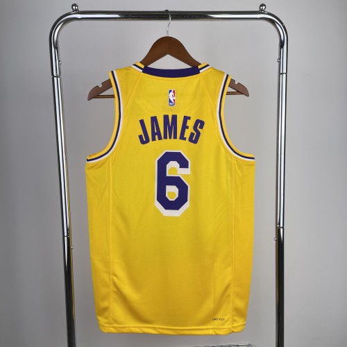 23rd season, Lakers, turtleneck, Yellow No. 6 James