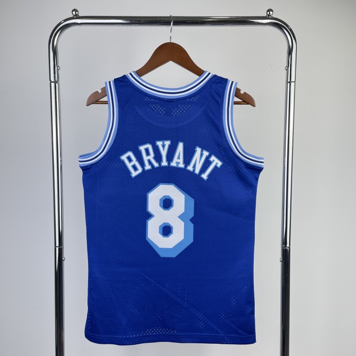 MN Fan Hot Press Retro Jersey: Lakers 1996/97 season, Blue No. 8 Kobe Bryant