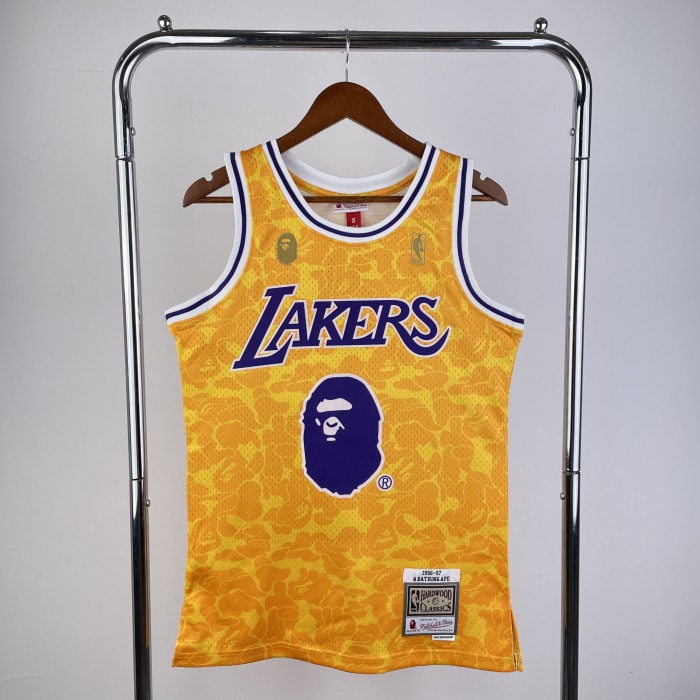 Bape × m & N Jersey: Lakers, Ape Head