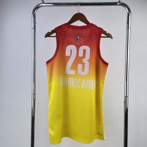 Season 23, all-star, yellow number 23, Markkanen