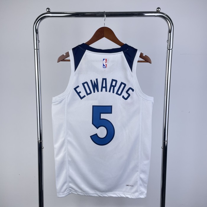 23rd season, Timberwolves, home, White No. 5 Edwards
