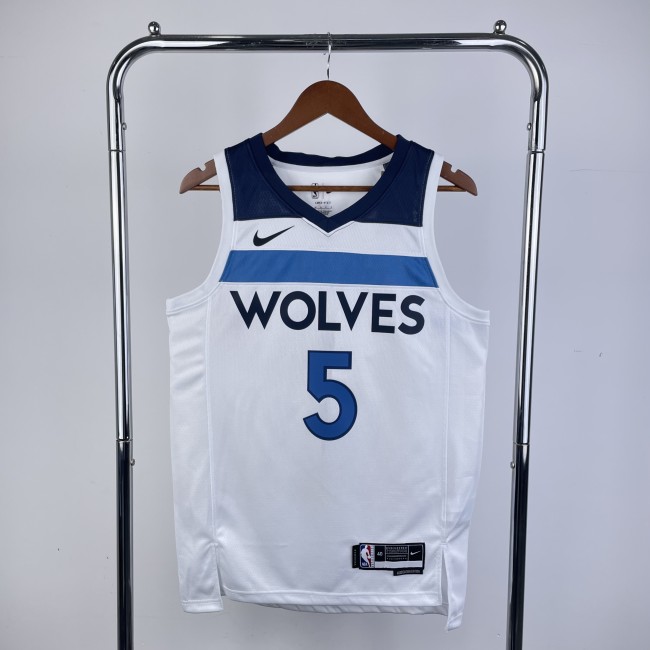 23rd season, Timberwolves, home, White No. 5 Edwards