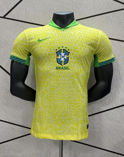 24-25 Brazil home pass version of the Jersey