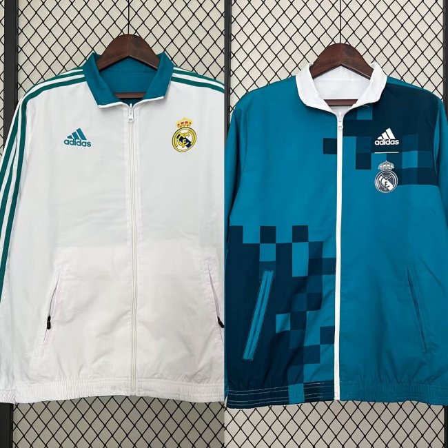 17-18 Real Madrid double-sided silicone windbreaker