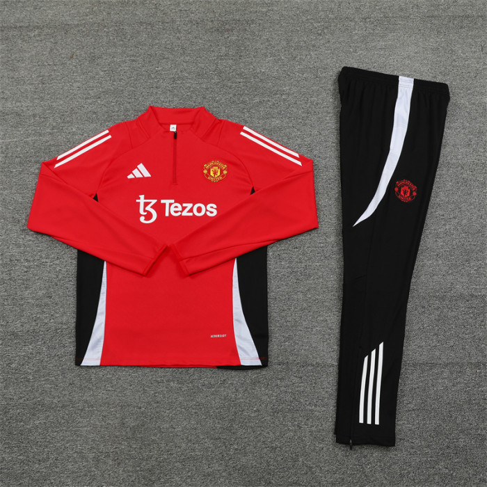 24/25 Manchester United kids training suit red