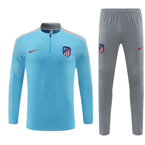 24/25 Atletico Madrid kids light blue training suit