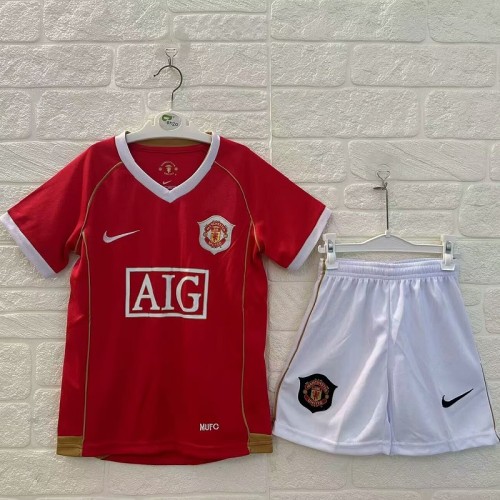 Retro 06/07 Manchester United home kids kit