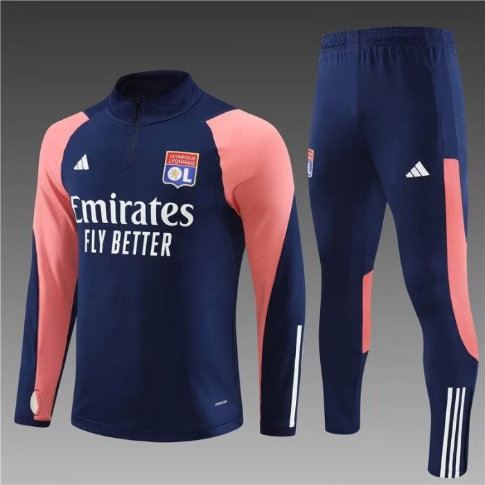 23/24 Olympique Lyonnais kids Pastel blue training suit