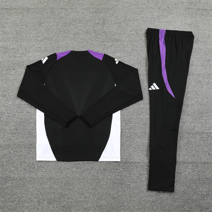 24/25 Real Madrid Kids training suit black Purple