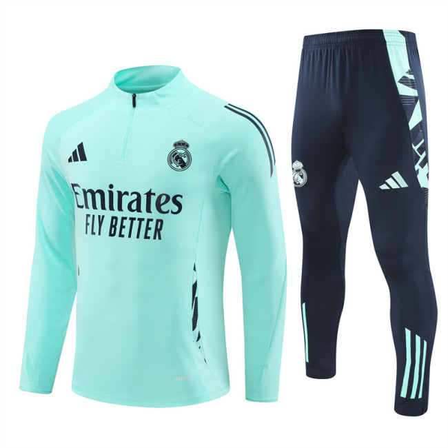 24/25 Real Madrid Kids training suit Light blue