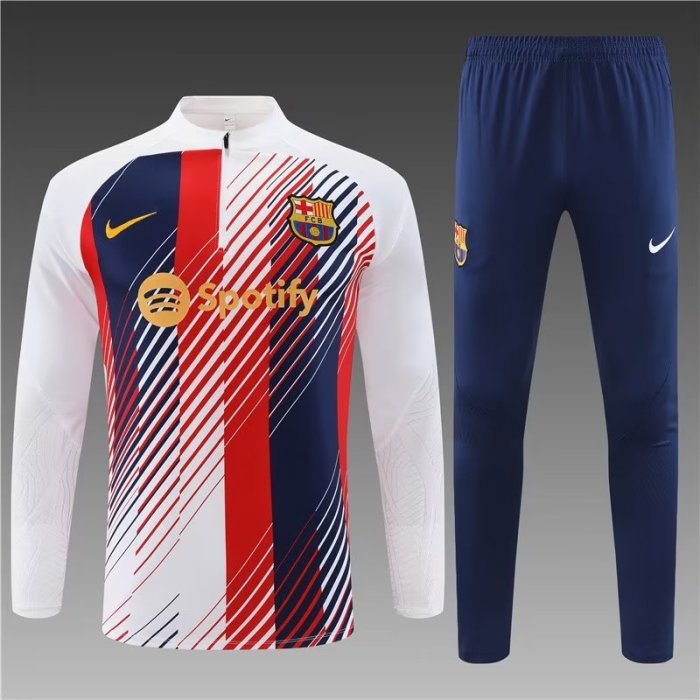 23/24 Barcelona kids White camouflage training suit
