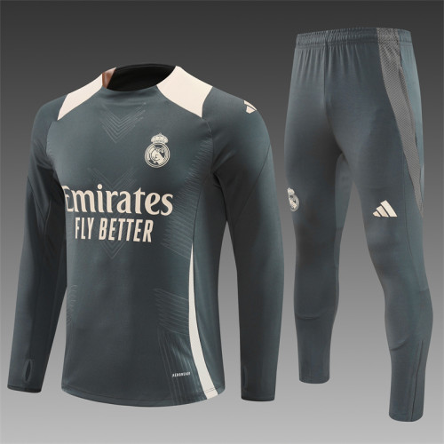 24/25 Real Madrid Adult training suit dark grey 2