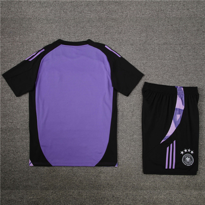 24/25 germany kids short -sleeved training suit Purple;