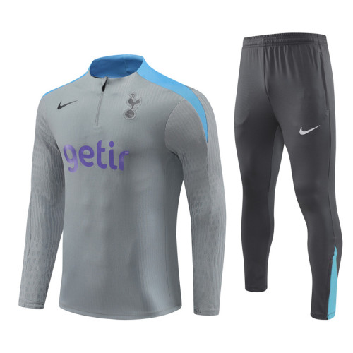 24/25 Tottenham Hotspur kids light gray training suit