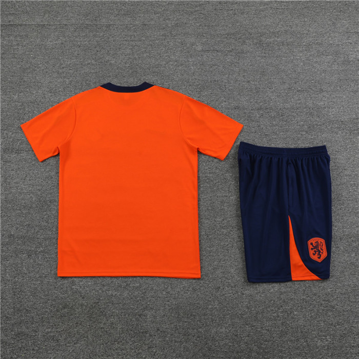 24/25 Netherlands short -sleeved orange training suit