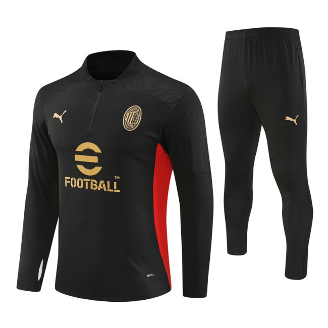 24/25 AC Milan kids black training suit