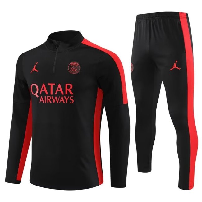 23/24PSG Jordan kids black training suit