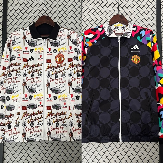 24/25 Manchester united Two sided windbreaker
