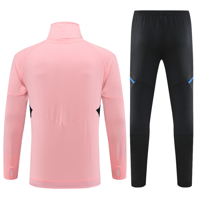 23/24 Manchester United kids pink High-Neck training suit