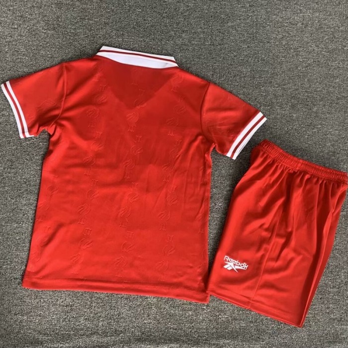 Retro 96/97 liverpool home kids kit