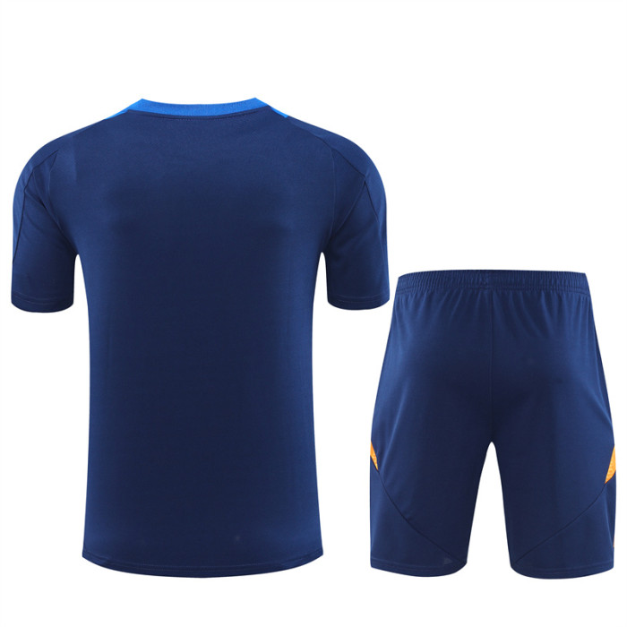 24/25 Juventus kids Short sleeve Royal Blue training suit