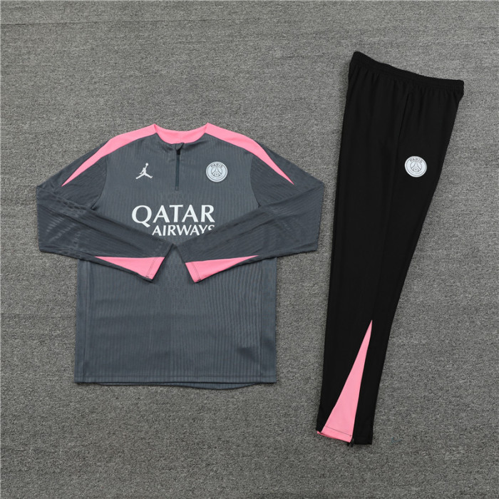 24/25 PSG Jordan kids training suit Black gray