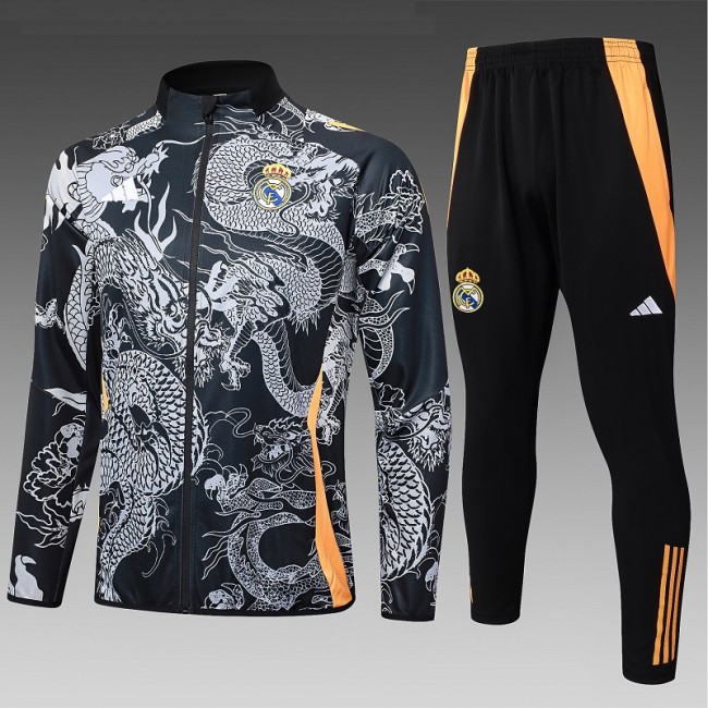 24/25 Real Madrid kids Black Dragon jacket
