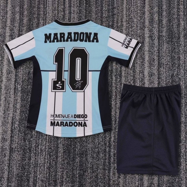 Retro 2001 Argentina Maradona Memorial Edition kids kit