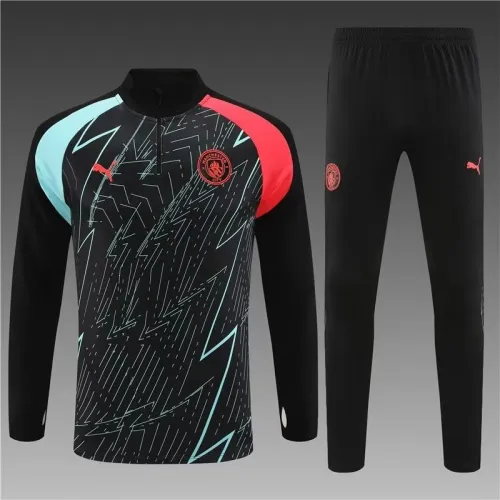 23/24 Manchester city kids Black camouflage training suit