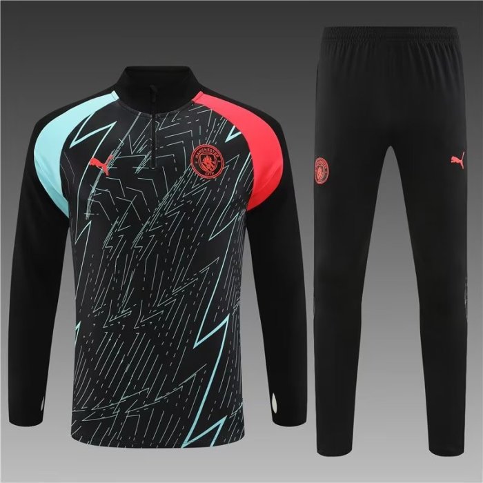 23/24 Manchester city Black camouflage training suit