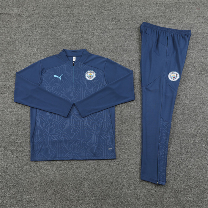 24/25 Manchester city kids training suit Royal Blue