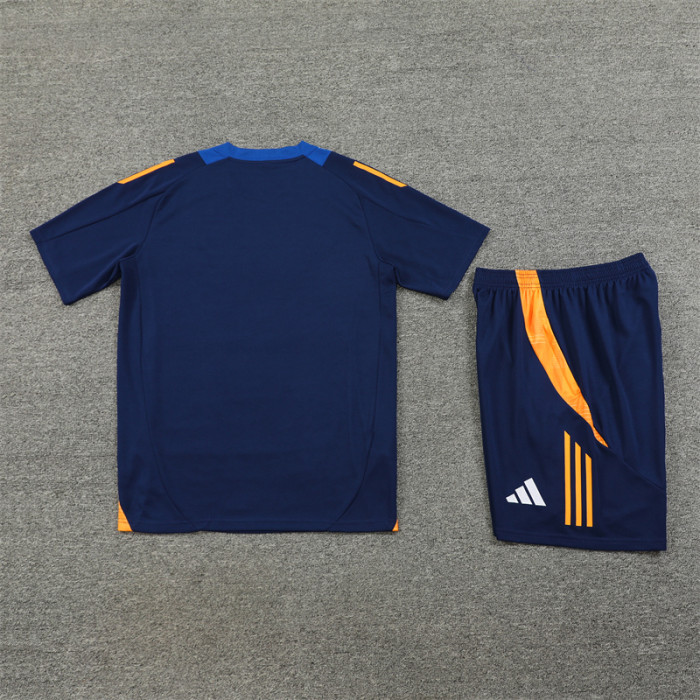 24/25 Juventus kids Short sleeve Royal Blue training suit